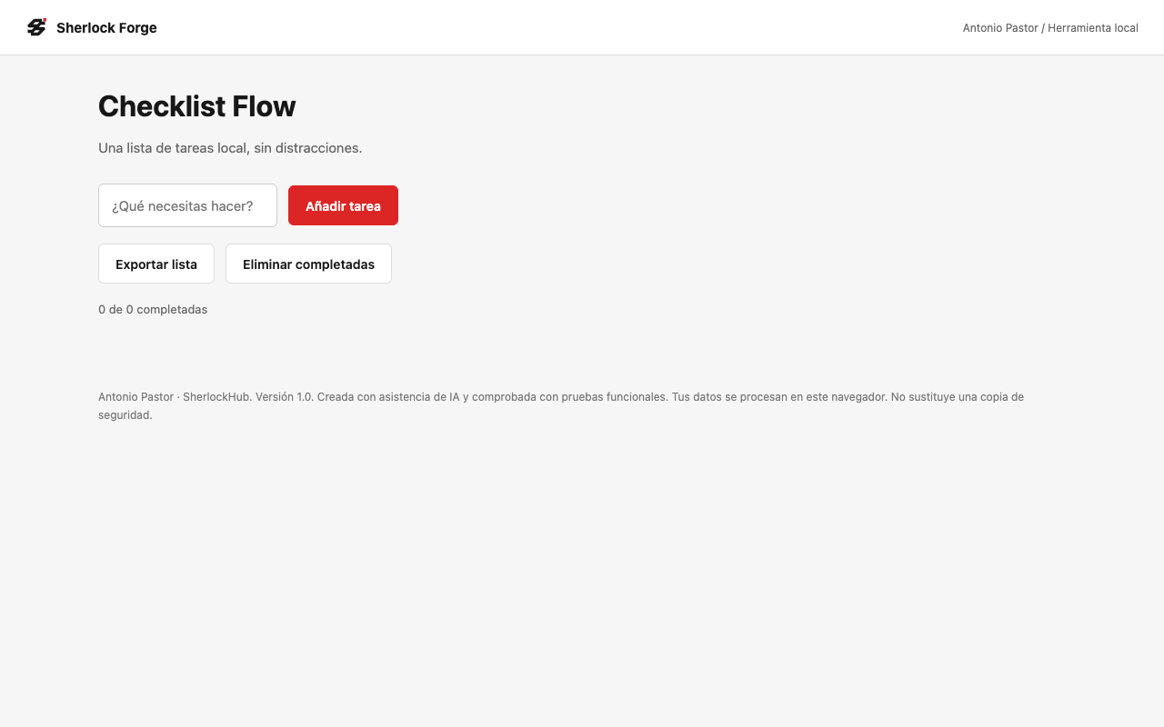 Checklist Flow